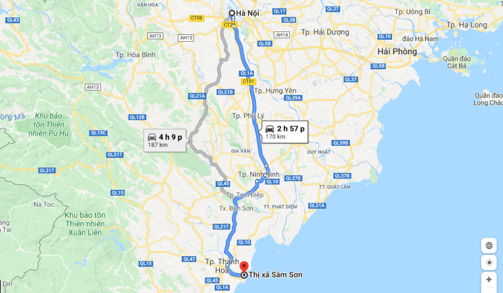 FLC Sầm Sơn cách Hà Nội bao nhiêu km?
