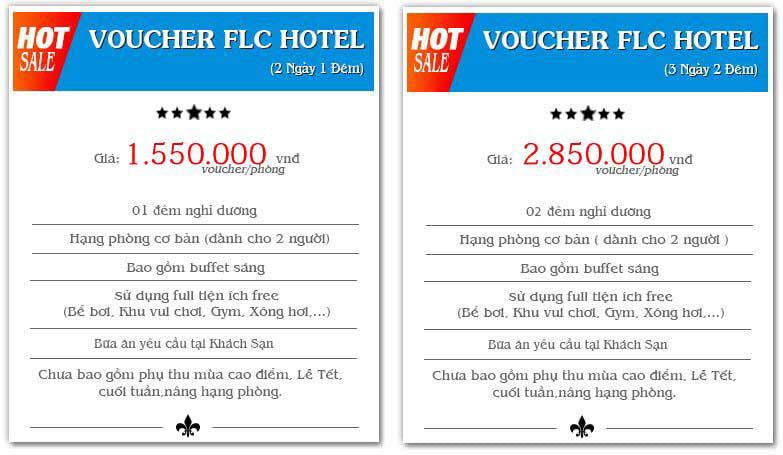 Giá phòng khách sạn FLC Sầm Sơn đặt qua voucher