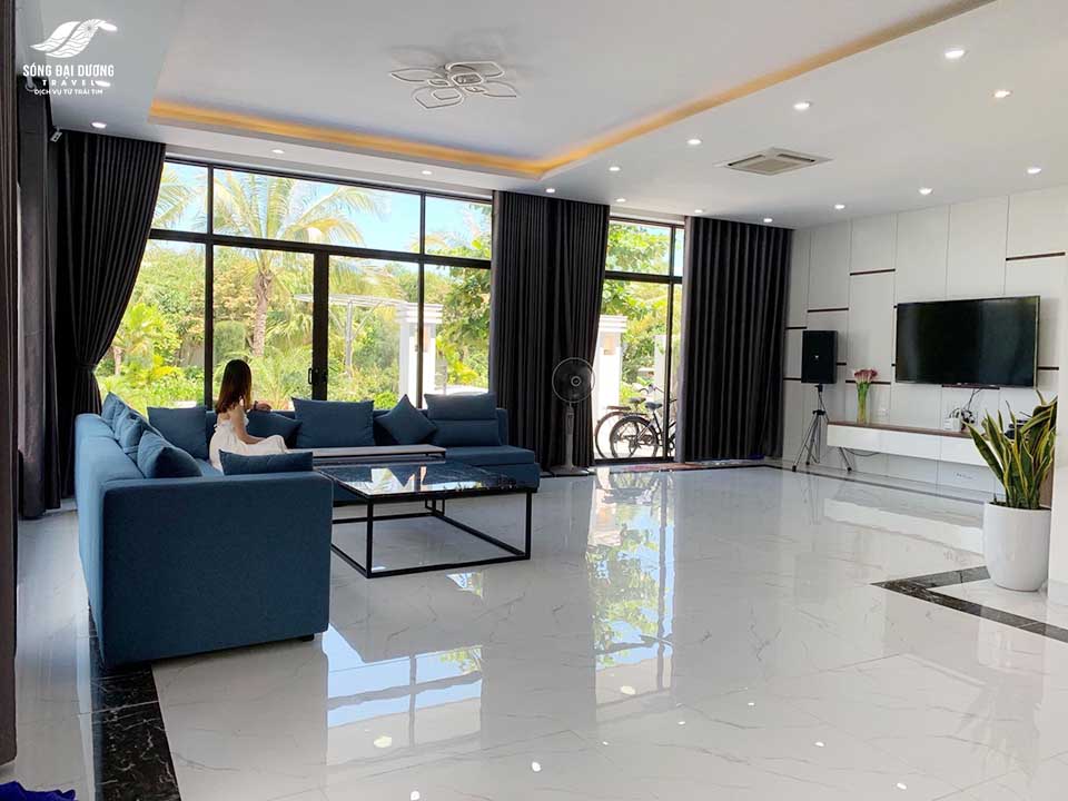 Villa FLC Sầm Sơn BT31.25 - không gian phòng khách rộng